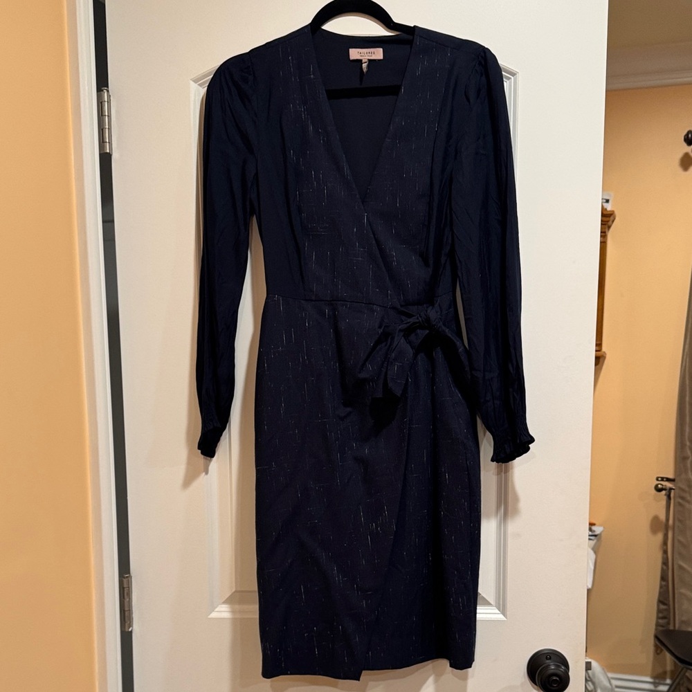 Rebecca Taylor Midnight Blue Long Sleeve Dress